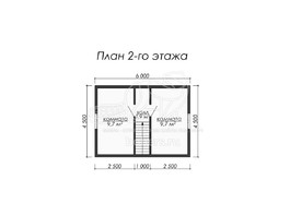 3d проект ДБ008 - планировка 2 этажа