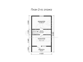 3d проект ДБ010 - планировка 2 этажа</div>