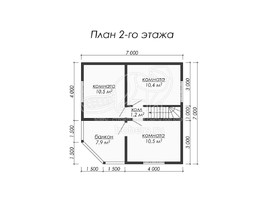 3d проект ДБ011 - планировка 2 этажа</div>