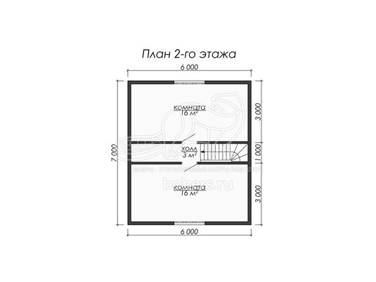 3d проект ДБ016 - планировка 2 этажа</div>