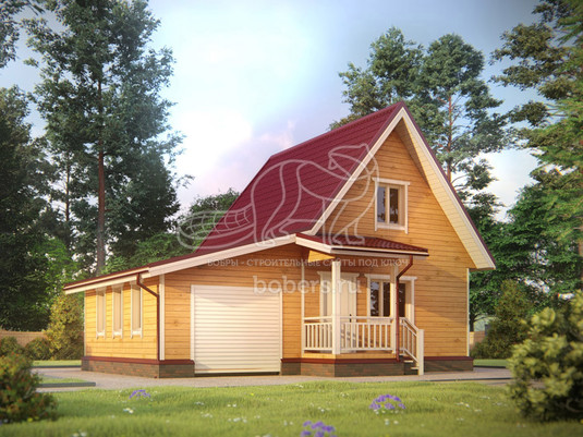 3d проект ДБ018 - вид спереди