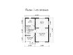 3d проект ДБ020 - планировка 1 этажа (превью)