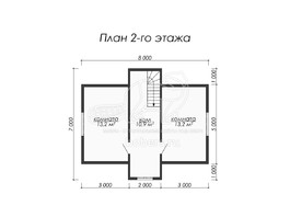 3d проект ДБ025 - планировка 2 этажа</div>
