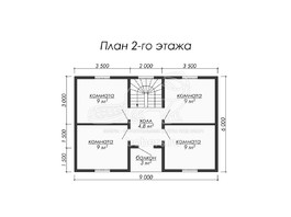 3d проект ДБ032 - планировка 2 этажа</div>