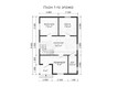 3d проект ДБ037 - планировка 1 этажа (превью)