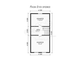3d проект ДБ038 - планировка 2 этажа</div>