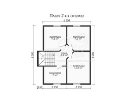 3d проект ДБ040 - планировка 2 этажа</div>