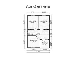 3d проект ДБ042 - планировка 2 этажа</div>