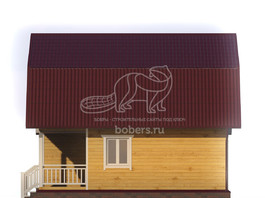 3d проект ДБ042 - фасад 2