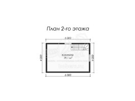 3d проект ДБ043 - планировка 2 этажа