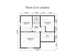 3d проект ДБ051 - планировка 2 этажа</div>