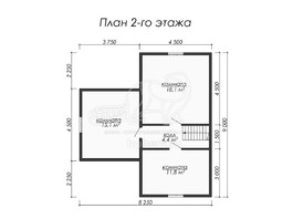 3d проект ДБ054 - планировка 2 этажа</div>