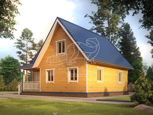 3d проект ДБ054 - вид сзади