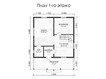 3d проект ДБ060 - планировка 1 этажа (превью)