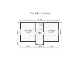 3d проект ДБ061 - планировка 2 этажа</div>