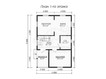 3d проект ДБ063 - планировка 1 этажа (превью)