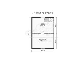 3d проект ДБ067 - планировка 2 этажа</div>