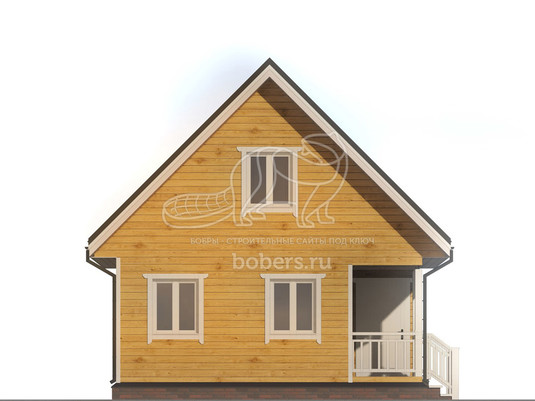 3d проект ДБ067 - фасад 1