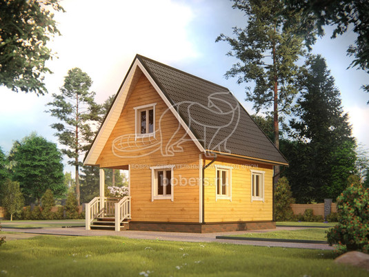 3d проект ДБ068 - вид сзади