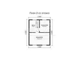 3d проект ДБ069 - планировка 2 этажа</div>