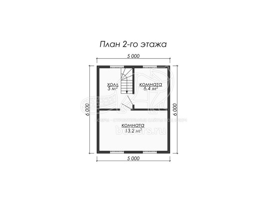 3d проект ДБ069 - планировка 2 этажа</div>
