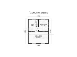 3d проект ДБ069 - планировка 2 этажа