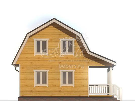 3d проект ДБ069 - фасад 1
