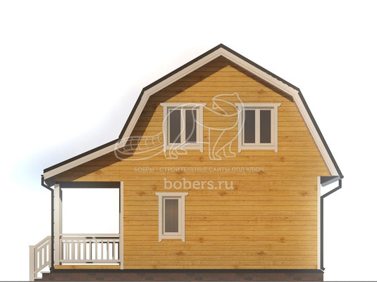 3d проект ДБ069 - фасад 3