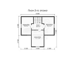 3d проект ДБ071 - планировка 2 этажа</div>