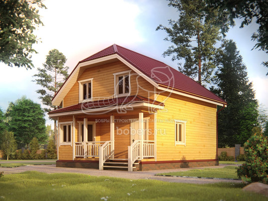 3d проект ДБ072 - вид сзади