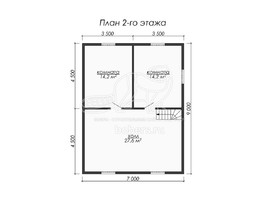 3d проект ДБ074 - планировка 2 этажа</div>
