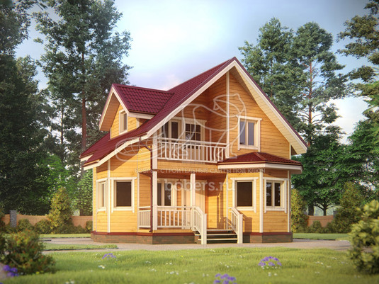 3d проект ДБ076 - вид спереди