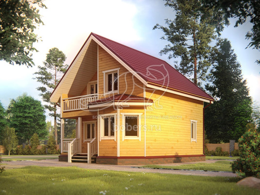 3d проект ДБ076 - вид сзади