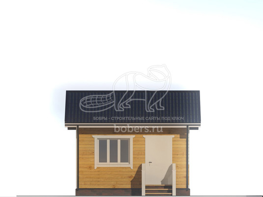 3d проект ДБ081 - фасад 1