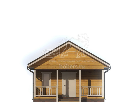 3d проект ДБ089 - фасад 1
