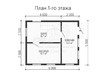 3d проект ДБ095 - планировка 1 этажа (превью)