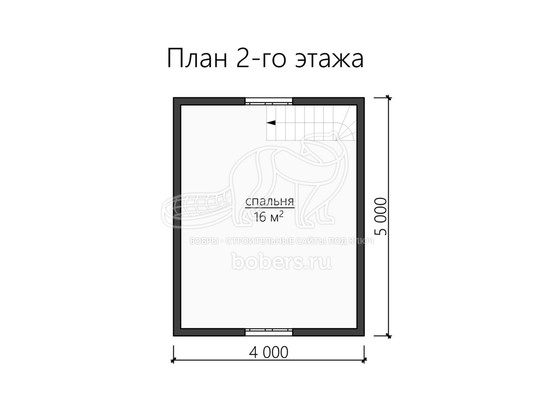 3d проект ДБ100 - планировка 2 этажа</div>