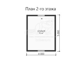 3d проект ДБ100 - планировка 2 этажа