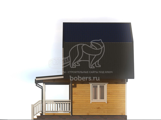 3d проект ДБ105 - фасад 2