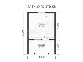 3d проект ДБ109 - планировка 2 этажа</div>