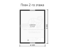 3d проект ДБ112 - планировка 2 этажа
