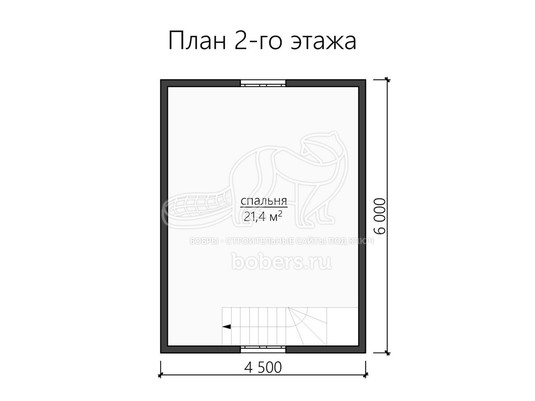 3d проект ДБ112 - планировка 2 этажа