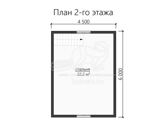 3d проект ДБ113 - планировка 2 этажа