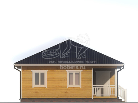 3d проект ДБ116 - фасад 1