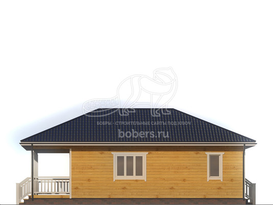 3d проект ДБ128 - фасад 2