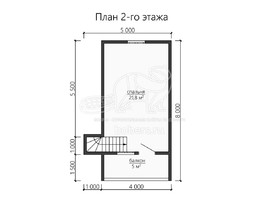 3d проект ДБ131 - планировка 2 этажа</div>