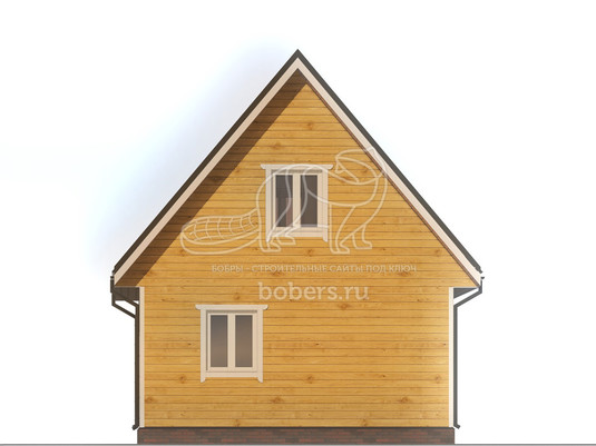 3d проект ДБ134 - фасад 3