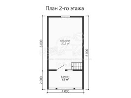 3d проект ДБ135 - планировка 2 этажа</div>
