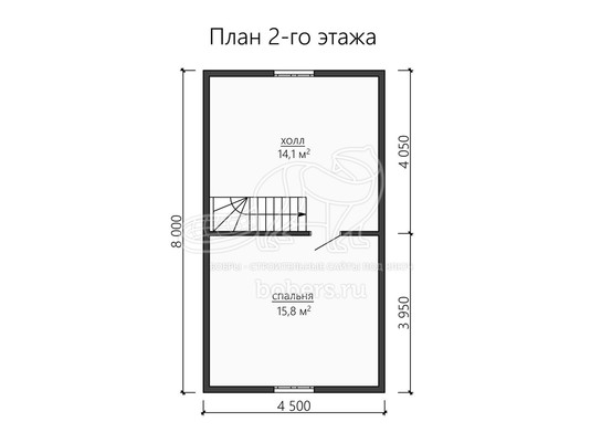 3d проект ДБ140 - планировка 2 этажа</div>