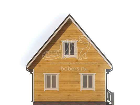3d проект ДБ140 - фасад 1